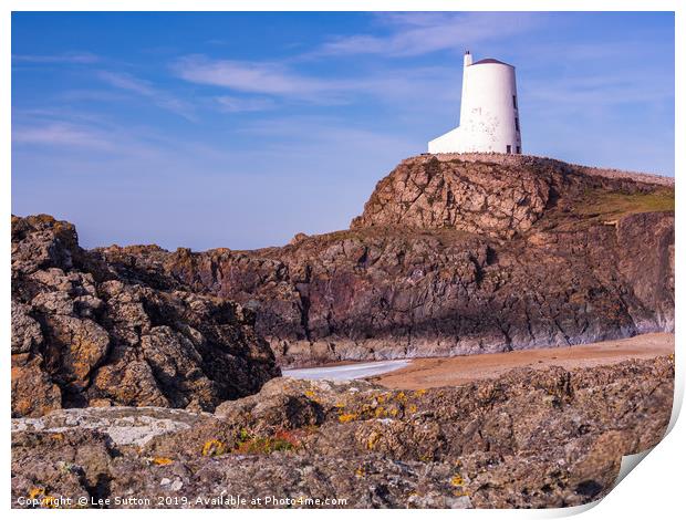 Twr Mawr Lighthouse Print by Lee Sutton