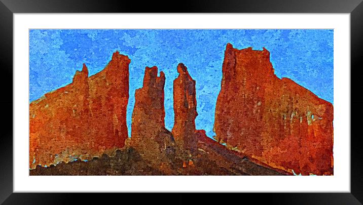 AMERICAN WEST3 Framed Mounted Print by dale rys (LP)