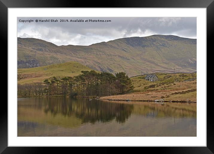 Cregennan Lakes in Snowdonia, Wales Framed Mounted Print by Harshil Shah