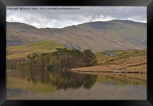 Cregennan Lakes in Snowdonia, Wales Framed Print by Harshil Shah