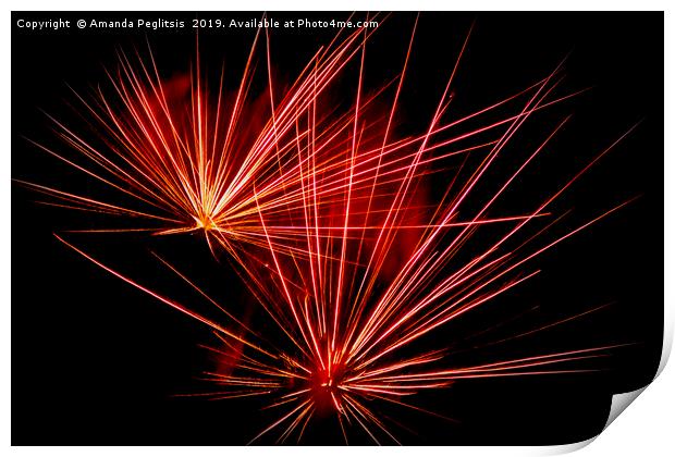 fireworks Print by Amanda Peglitsis