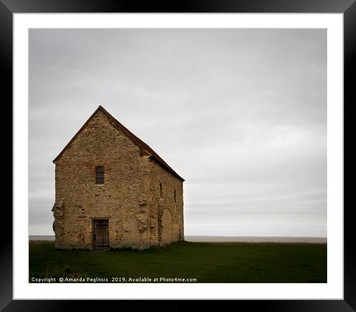 Chapel of St Peter on the Wall Framed Mounted Print by Amanda Peglitsis