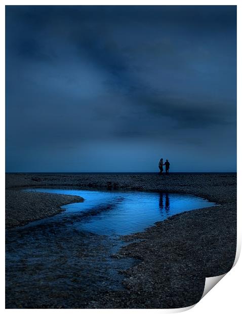 Night Time Reflections Print by Dave Hayward