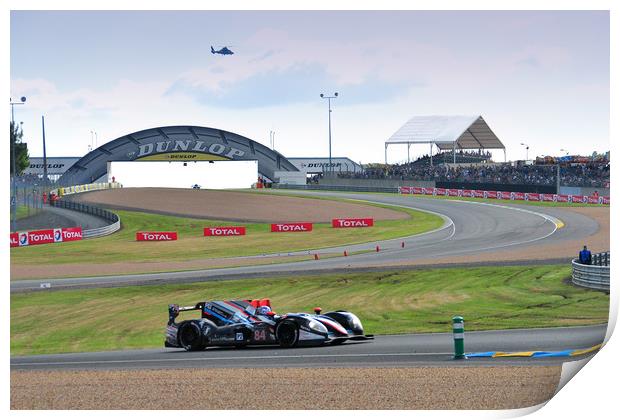 Morgan LMP2-Nissan sports motor car Print by Andy Evans Photos