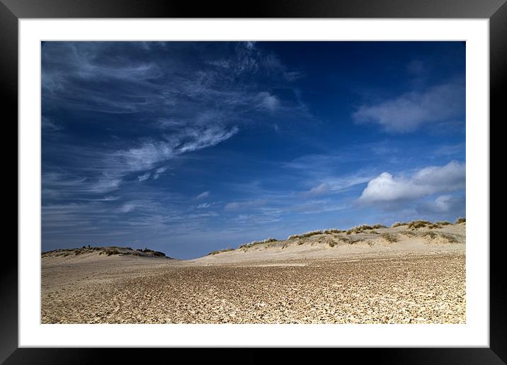 Vast beaches and Skies of Holkham Framed Mounted Print by Paul Macro