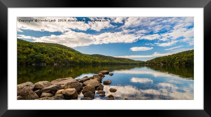 Candlewood Lake Framed Mounted Print by DiFigiano Photography