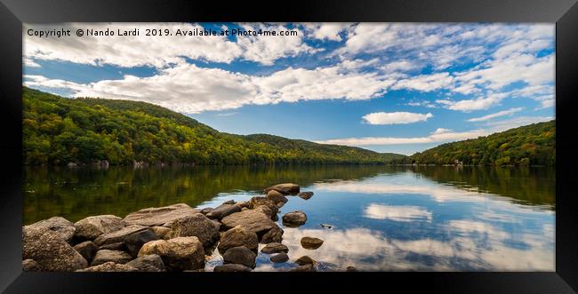 Candlewood Lake Framed Print by DiFigiano Photography