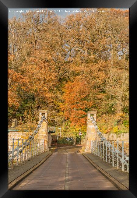 Whorlton Bridge, Teesdale, in Autumn Framed Print by Richard Laidler