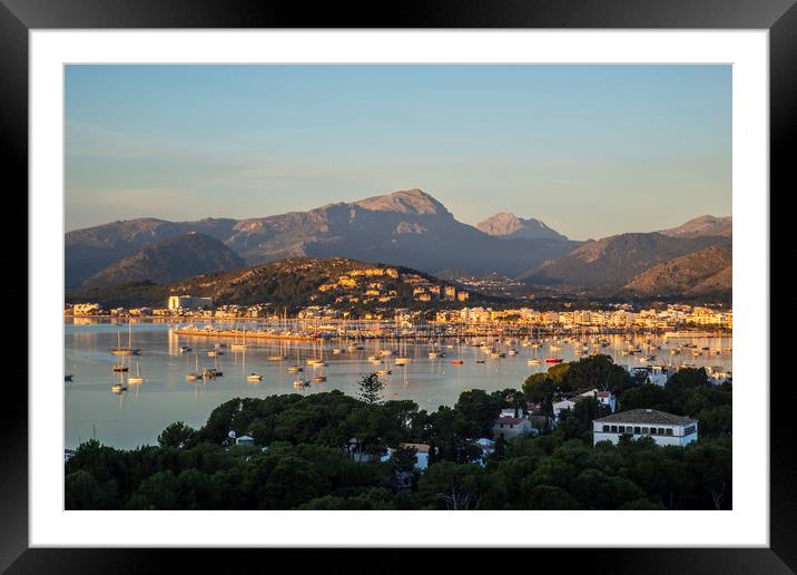 Badia de Pollensa  Framed Mounted Print by Perry Johnson