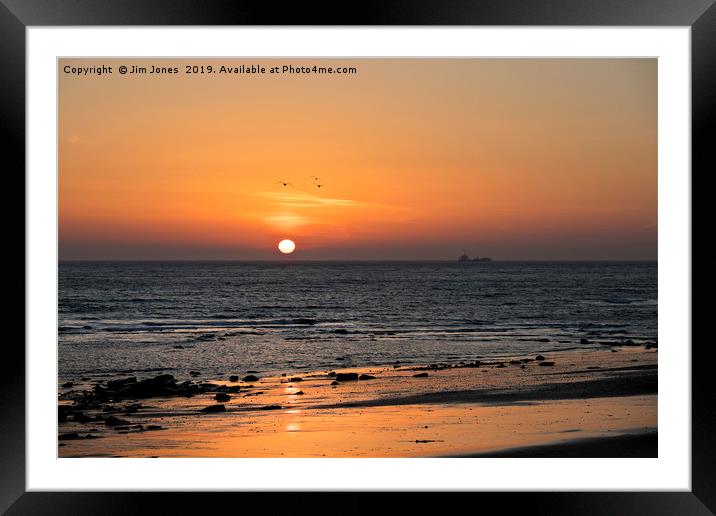 February sunrise over the North Sea (2) Framed Mounted Print by Jim Jones