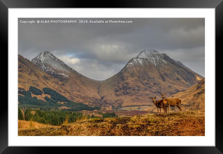 Glen Etive, Scotland. Framed Mounted Print by ALBA PHOTOGRAPHY