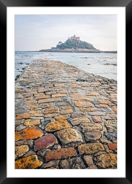St Michael's Mount Framed Mounted Print by Graham Custance
