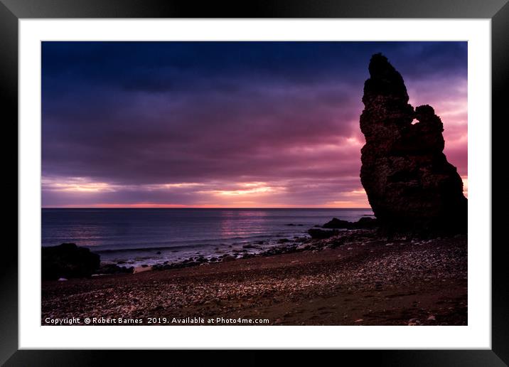Chemical Beach at the Crack of Dawn Framed Mounted Print by Lrd Robert Barnes