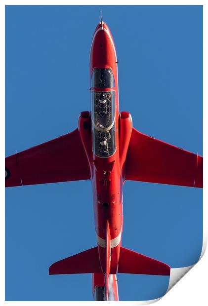 RAF Red arrow jet Print by Andrew Scott