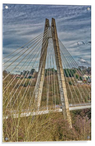 Chartist Bridge Blackwood 3 Acrylic by Steve Purnell