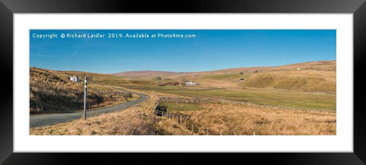 Harwood, Upper Teesdale Panorama (1) Framed Mounted Print by Richard Laidler