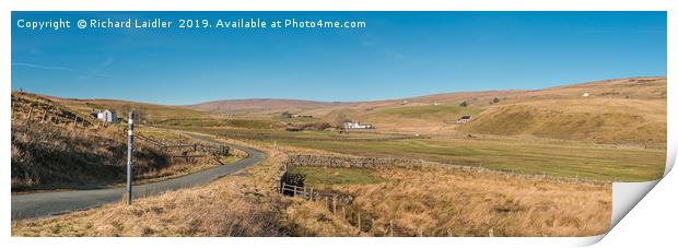 Harwood, Upper Teesdale Panorama (1) Print by Richard Laidler