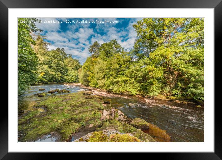 River Tees between Cotherstone and Romaldkirk Framed Mounted Print by Richard Laidler