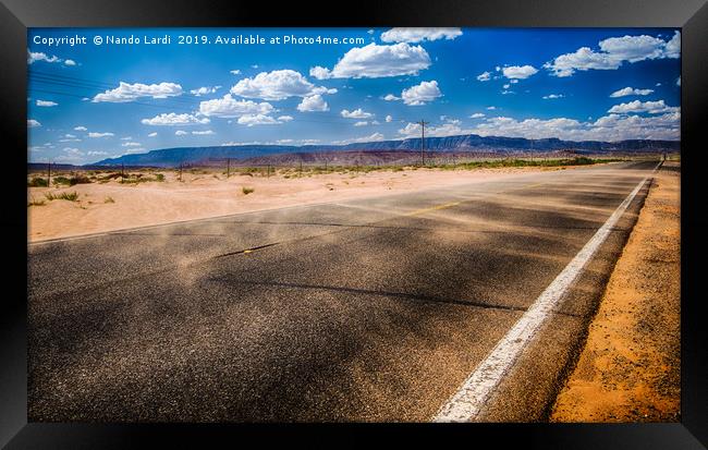Lost Highway Framed Print by DiFigiano Photography