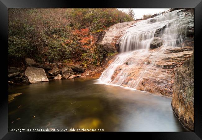 Graveyard Fields Lower Falls Framed Print by DiFigiano Photography