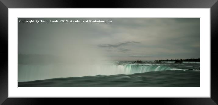 Horseshoe Falls Framed Mounted Print by DiFigiano Photography