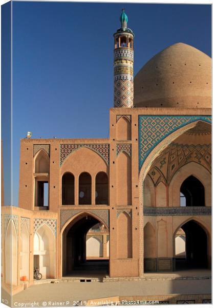 Agha Bozorg Mosque in Kashan, Iran Canvas Print by Lensw0rld 