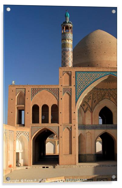 Agha Bozorg Mosque in Kashan, Iran Acrylic by Lensw0rld 