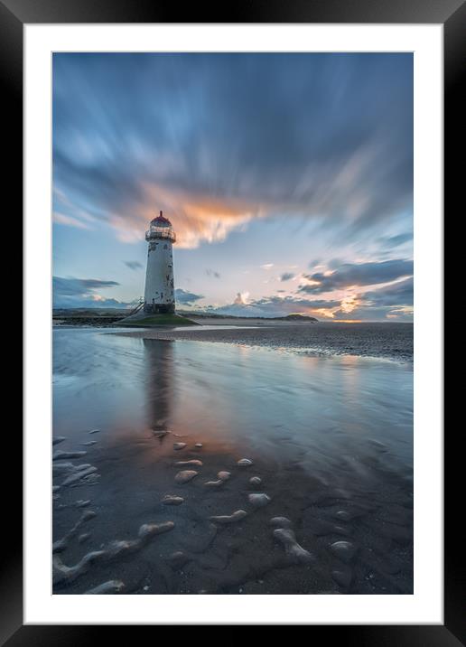 Point of Ayr sunset Framed Mounted Print by Jed Pearson