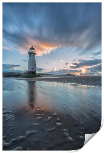 Point of Ayr sunset Print by Jed Pearson