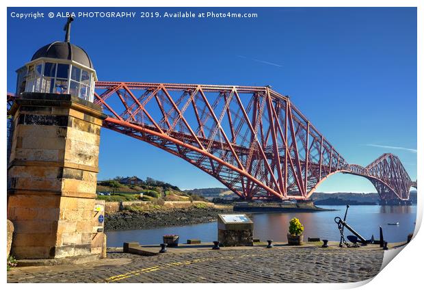 Forth Bridge, South Queensferry, Scotland Print by ALBA PHOTOGRAPHY