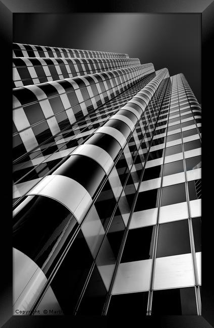Skyscraper in downtown San Francisco Framed Print by Martin Williams