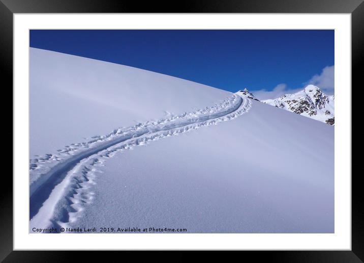 The Powder Trail Framed Mounted Print by DiFigiano Photography