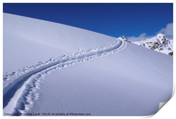 The Powder Trail Print by DiFigiano Photography