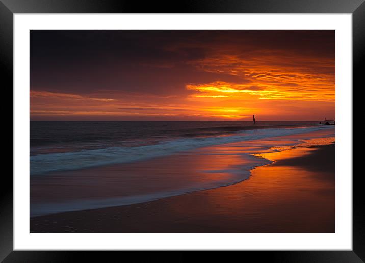 Just another Day - Norfolk Sunrise Framed Mounted Print by Simon Wrigglesworth