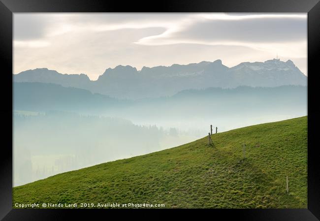 Appenzell Fence Framed Print by DiFigiano Photography
