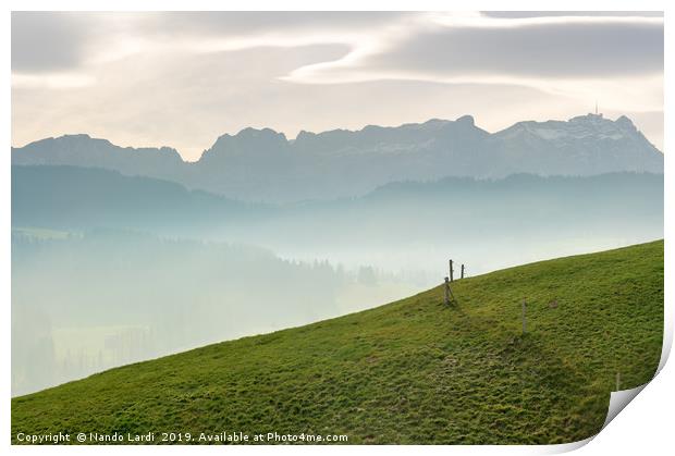 Appenzell Fence Print by DiFigiano Photography