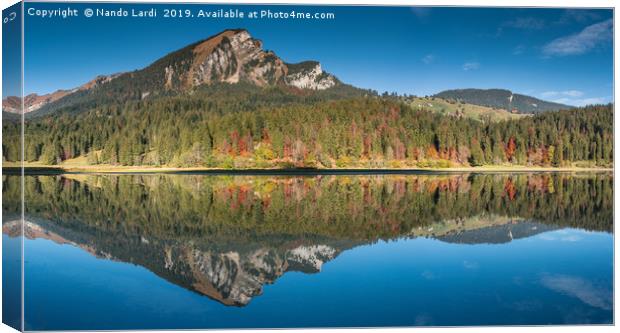Obersee Reflections Canvas Print by DiFigiano Photography