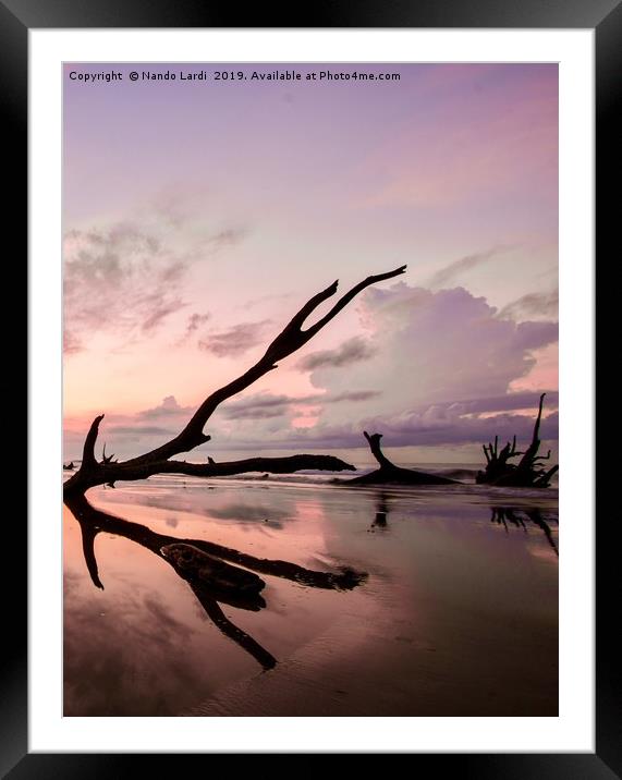 Cemetery Beach Framed Mounted Print by DiFigiano Photography