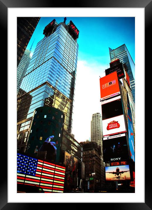 Times Square New York City America Framed Mounted Print by Andy Evans Photos