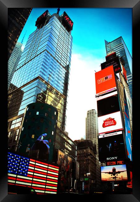 Times Square New York City America Framed Print by Andy Evans Photos