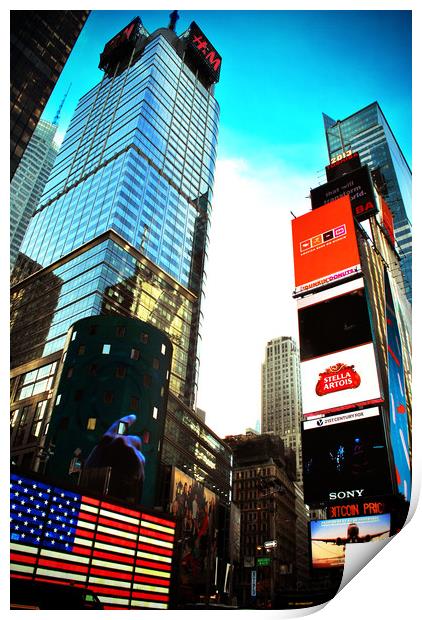 Times Square New York City America Print by Andy Evans Photos