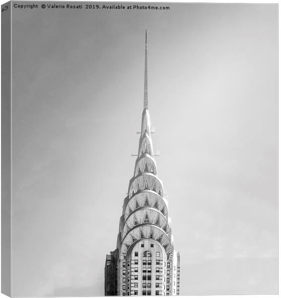 The Chrysler Building in New York Canvas Print by Valerio Rosati