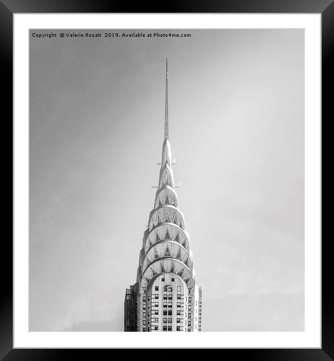 The Chrysler Building in New York Framed Mounted Print by Valerio Rosati