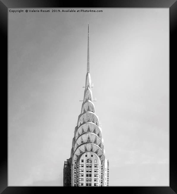 The Chrysler Building in New York Framed Print by Valerio Rosati