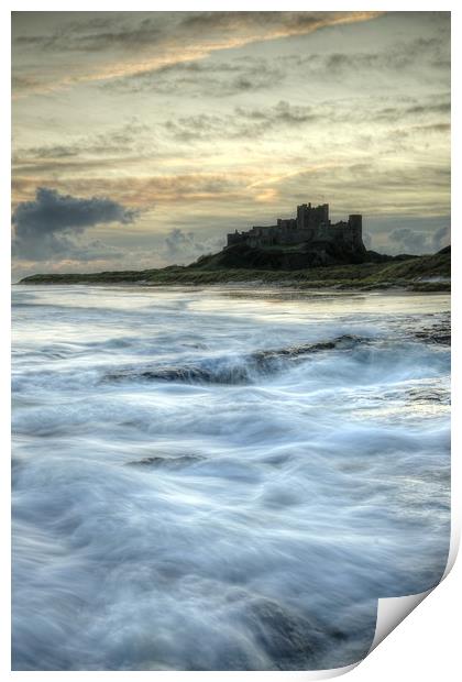 Bamburgh storm          Print by CHRIS ANDERSON