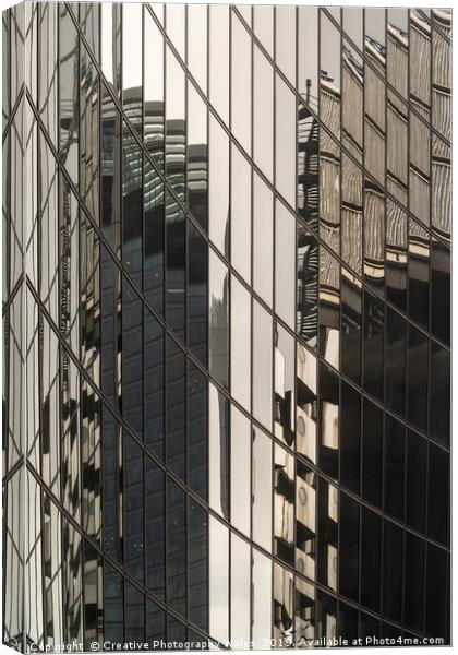 Reflections at Leadenhall City of London Canvas Print by Creative Photography Wales