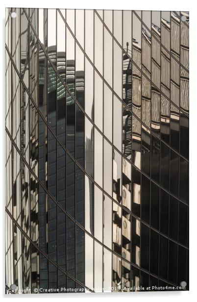 Reflections at Leadenhall City of London Acrylic by Creative Photography Wales