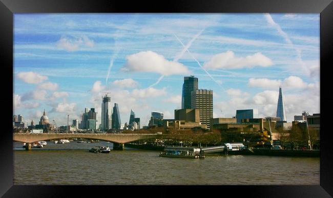Skyline - City of London, Southbank and Southwark Framed Print by Nathalie Hales