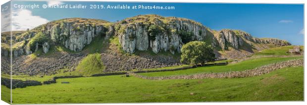 Holwick Scar Panorama Canvas Print by Richard Laidler