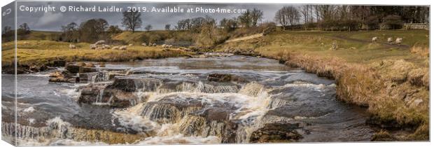 Sleightholme Beck Panorama Canvas Print by Richard Laidler